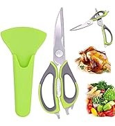 BETUREEIU Kitchen Shears That Come Part, Kitchen Scissors All Purpose, Meat Scissors Heavy Duty D...