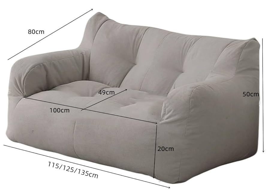 Amazon購入品 ビーズクッション ベージュ 2人がけソファー Amazon購入品 ビーズクッション ベージュ 2人がけソファー