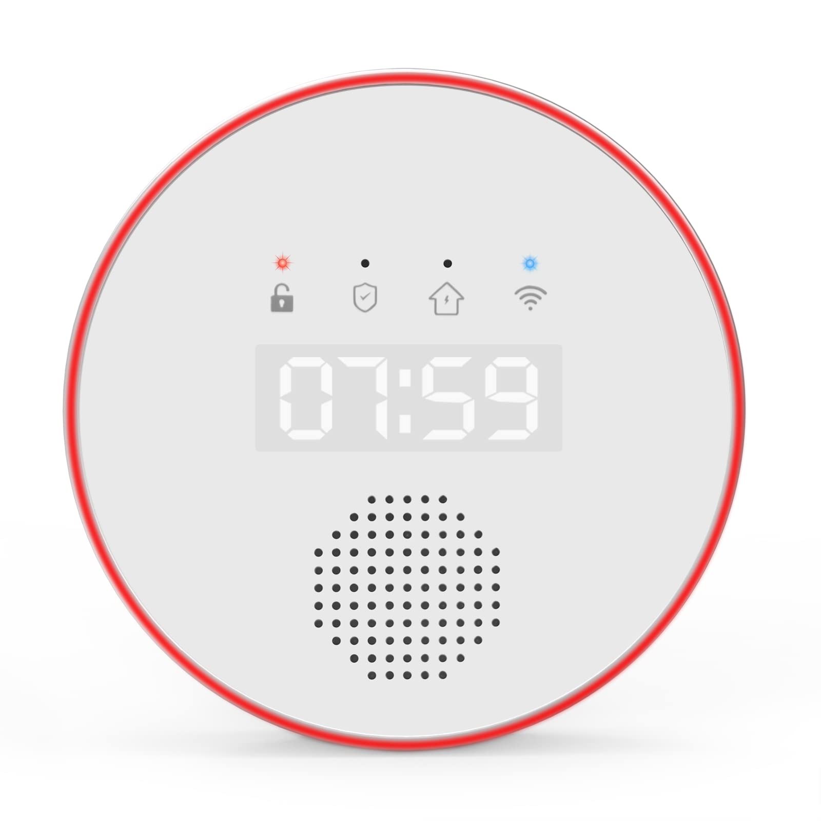 YISEELE Alarm Base Station with Built-in Siren, Phone App and SMS Push Work with Alexa, Google Assistant, YX-800 Alarm System