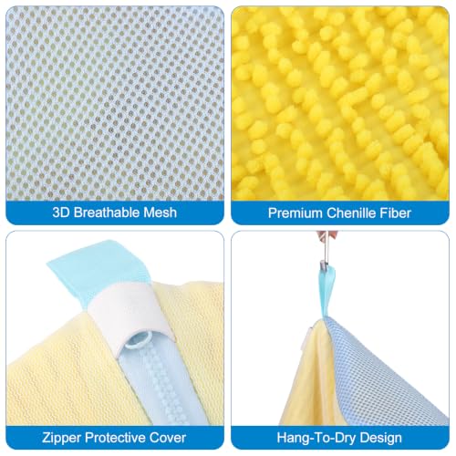 Dntorx 2 PCS Shoe Washing Machine Bags for Washer and Dryer with Outer Mesh - image 8
