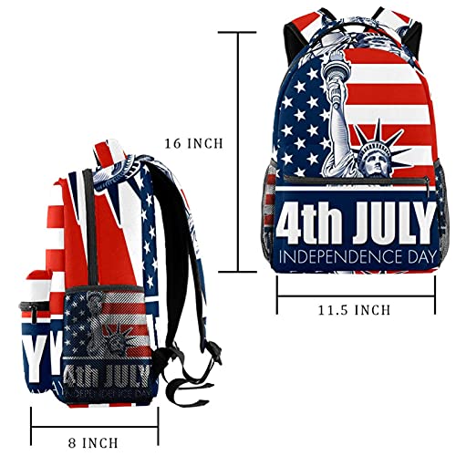 Sac à dos décontracté au motif vagues géométriques multicolore unique - 2
