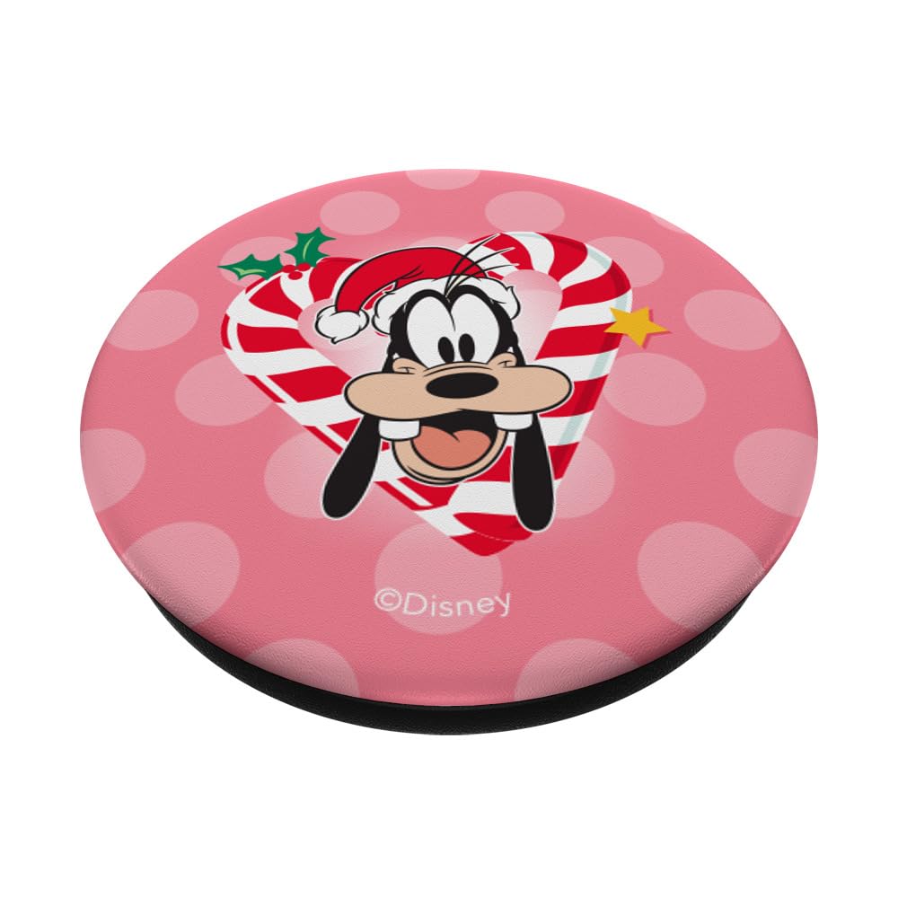 Disney Goofy Cute Sweet Christmas Holiday Candy Cane Heart PopSockets PopGrip Intercambiabile