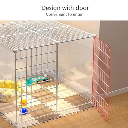 Cage à lapin intérieure transparente pour salon et appartement - 4
