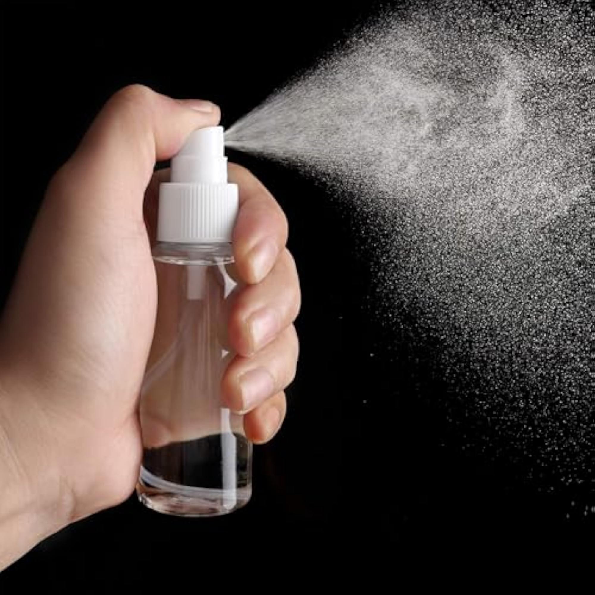 3PACK 50ml Plastic Spray Bottles, Transparent White