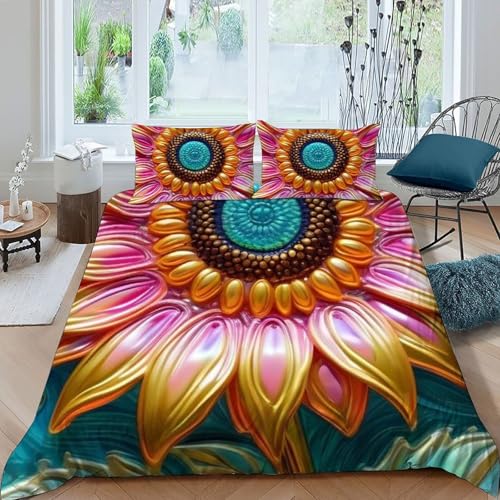 Housse de couette sans repassage en microfibre de lit King size