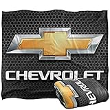 Chevy: Decke, Motiv, 152 x 127 cm, Chrom-Fliege, seidig, superweiche Tagesdecke