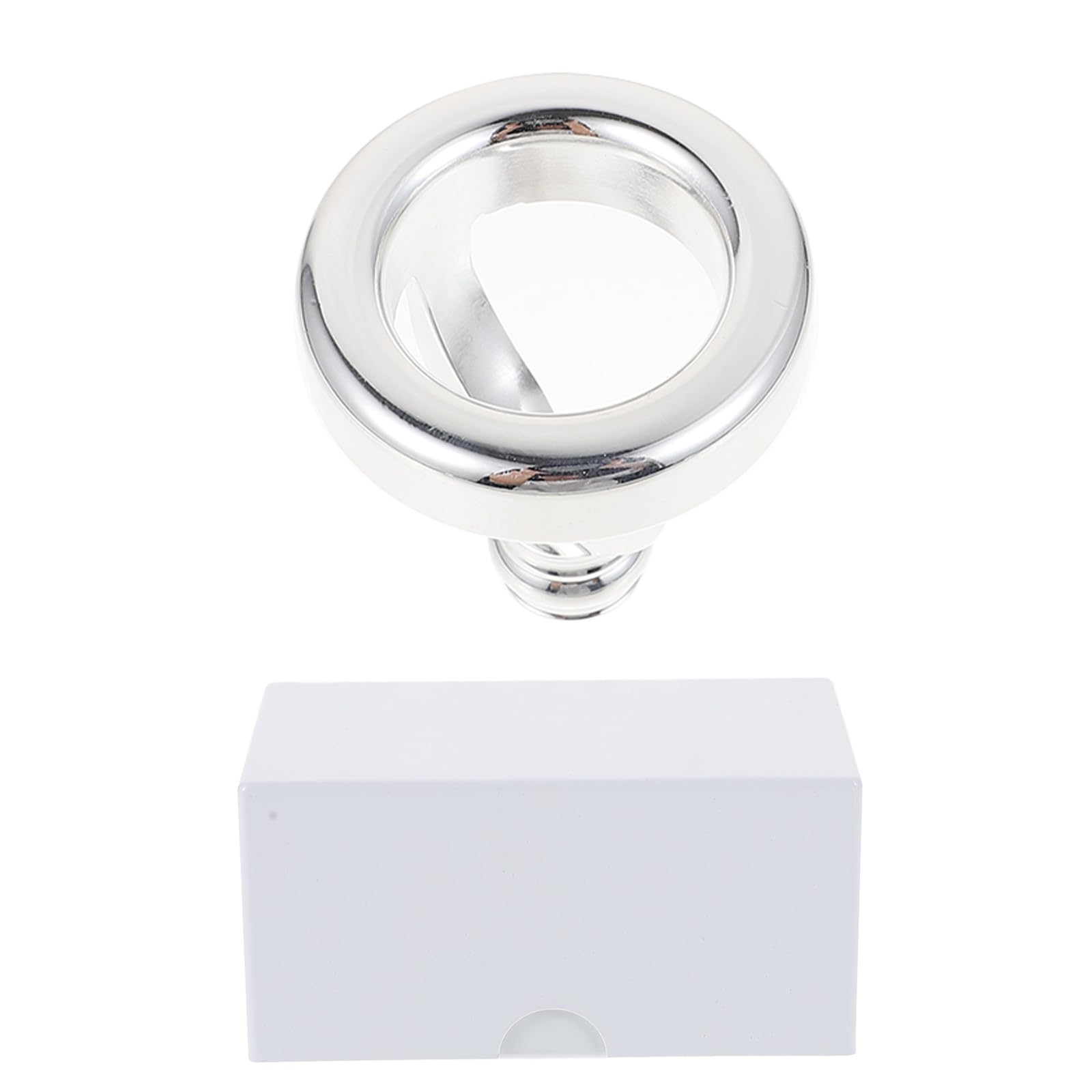 Embouchure Argentée Surface Lisse en Laiton pour Trompette Facile à Nettoyer, pour Joueurs Intermédiaires et Professionnels