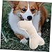 Totority Small Dog Toy Puppy Squeaky Chewing Toy with Shape Lambskin Dog Chew for Puppies