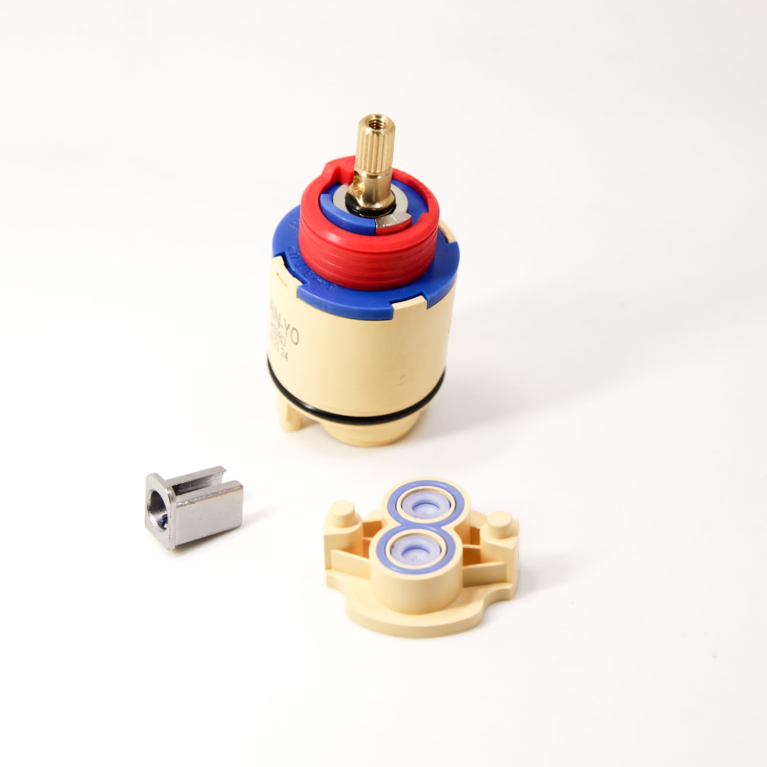 Cartucho de equilibrio de presión Olympia OP-340009 de repuesto (1 paquete), Hain-yo JH02BD 40 mm de equilibrio de presión de disco de cerámica y juego de válvula de retención