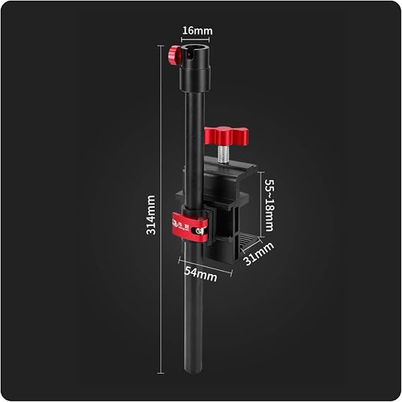 Universal Angling Equipment Bracket 360° Rotation Aluminum Alloy Fishing Mount Versatile Fishes Net Holder Clamp, Bait Tray Rack