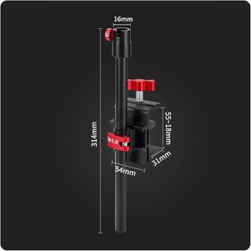 Universal Angling Equipment Bracket 360° Rotation Aluminum Alloy Fishing Mount Versatile Fishes Net Holder Clamp, Bait Tray Rack