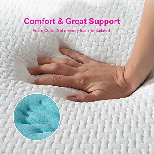 Image of Casa Copenhagen Orthopedic Memory Foam 6-Inch Double Size Mattress 7 Years Warranty (78x60x6 Inches, Snow White)