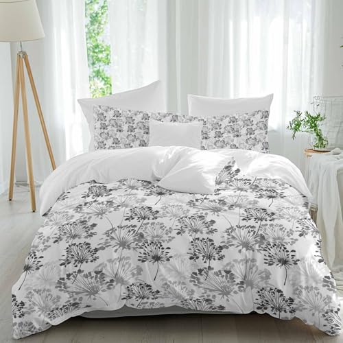 Mythralora Spring Floral Duvet Cover Set, Full, 3 Pieces