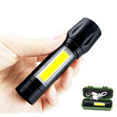 Mini Lanterna Led Tática 3 Modos Recarregável Camping Lampião