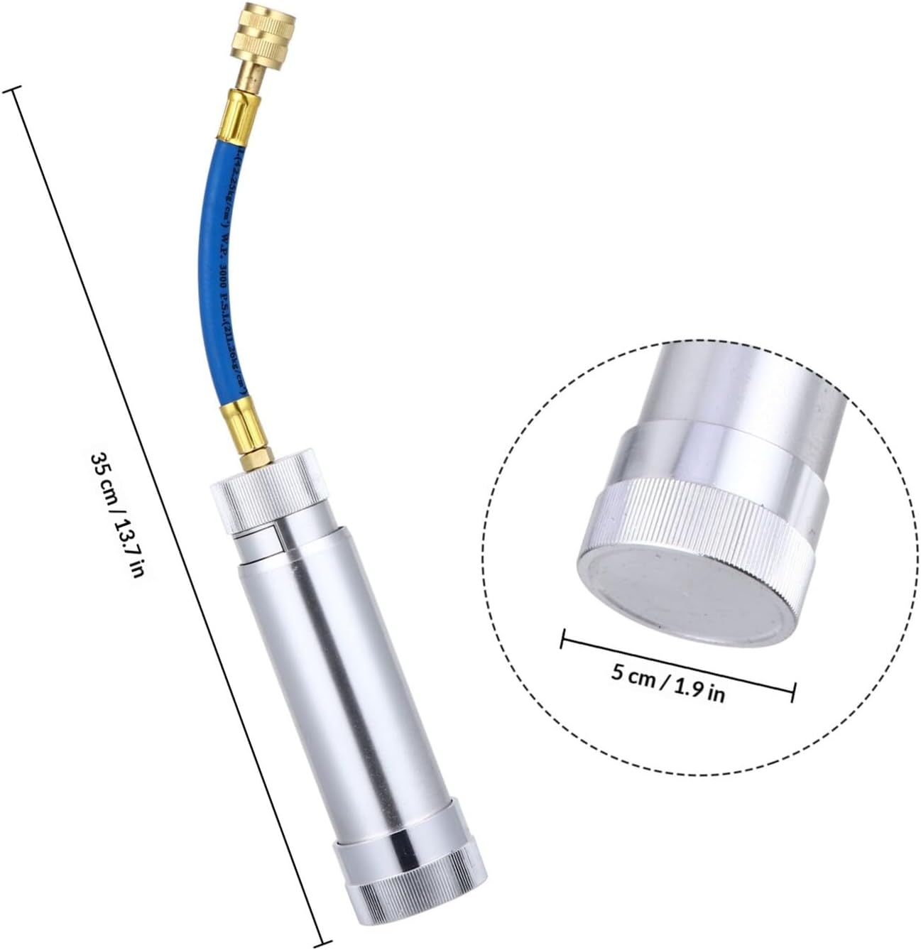 A/c Oil Injection Tool and Dye Injector Hand-Press System Oil Filling Tube for Automotive Maintenance
