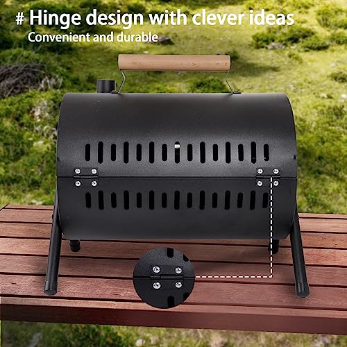 Supernal Portable Charcoal Grill Black thumbnail 6