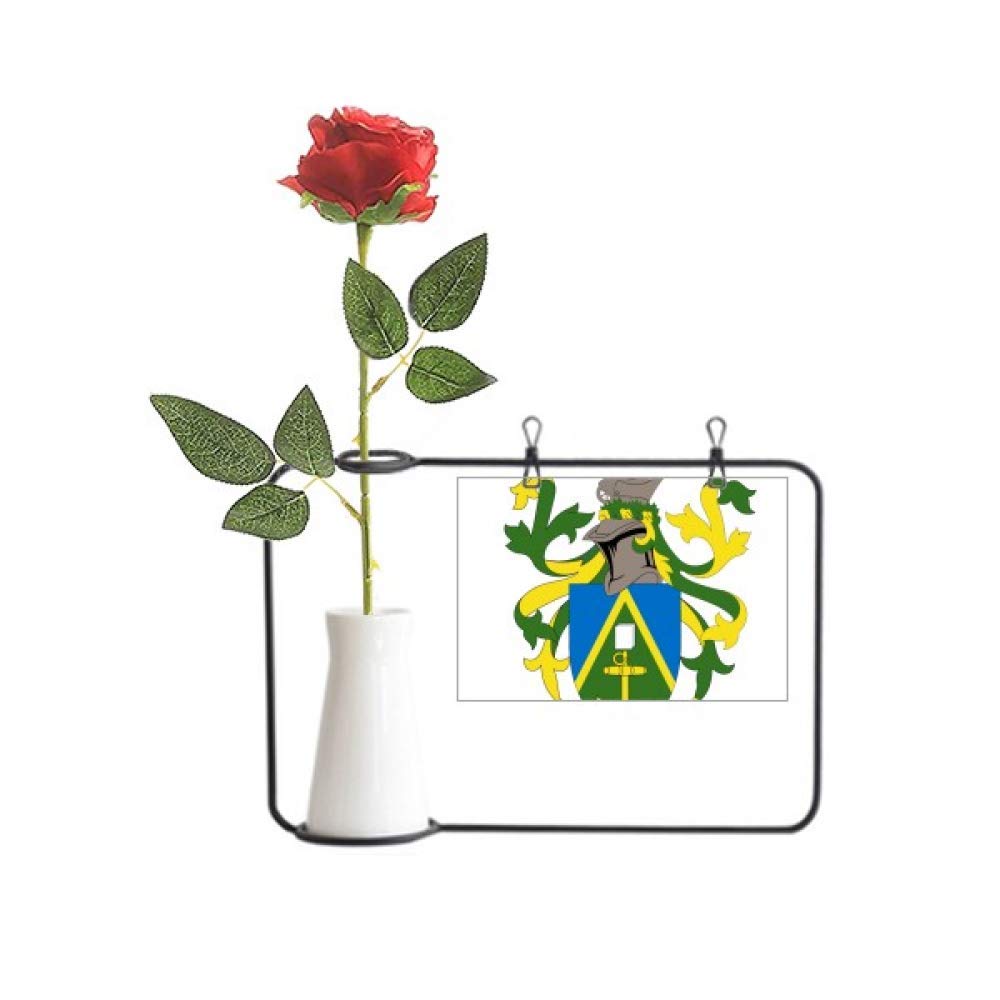 Rose artificielle Pitcairn Oceanie cadeau original bouteille vase suspendu