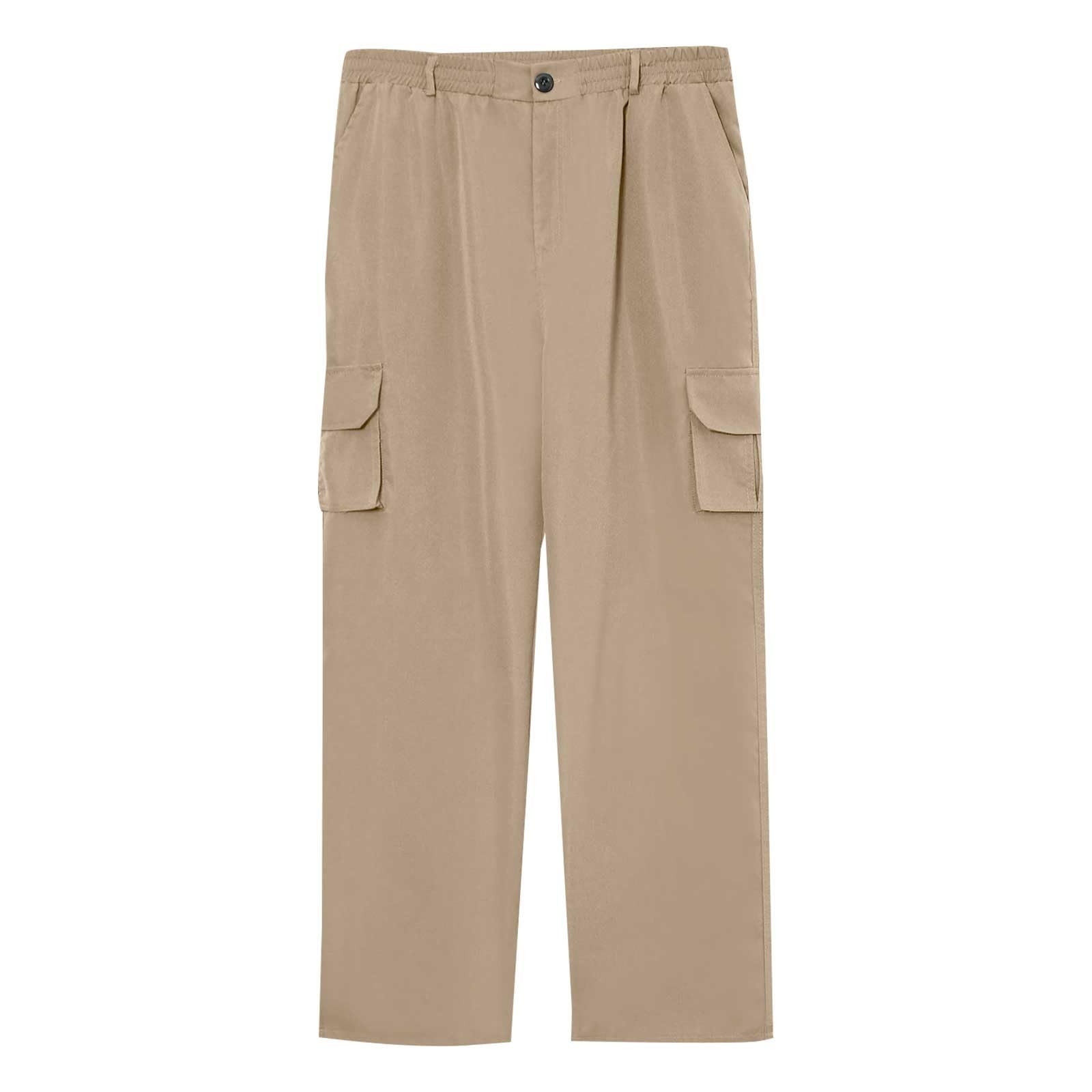 Générique Pantalon de Travail Homme Cargo Multipoches avec Genouillères Taille Elastique Extensible Résistant Durable Séchage Rapide Léger Tactique Militaire Treillis Randonnée Chasse Moto