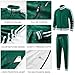 Aiozowa Track Suits for Men Set Plaid Jogging Tracksuit Mens 2 Piece Sweatsuits Jogger Sweat Suits Two Piece Sport Leisure Clothes Outfits Green KEW-KE07-M