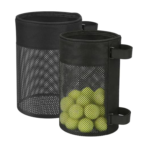 Sac à balles de tennis en mesh et poches de rangement de golf | Lot de 2