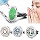 3 Stück Auto Aromatherapie Ätherisches Öl Diffusor, Edelstahl Lufterfrischer Vent Clip Medaillon für Auto, Auto Öl Diffusor Lufterfrischer, Auto Duft Lufterfrischer mit 40 Ersatz Filz Pad