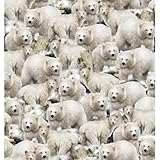 QT Fabrics Arctic Dreams 28831 E Packed Polar Bears