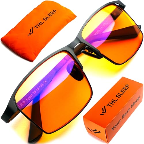 Orange Blue Light Blocking Glasses for Better Sleep - Premium...