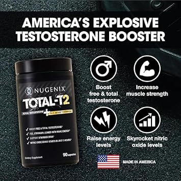 Nugenix Total-T2 Testosterone Booster for Men + Essentials Tribulus Terrestris Extract 100mg - Bundle