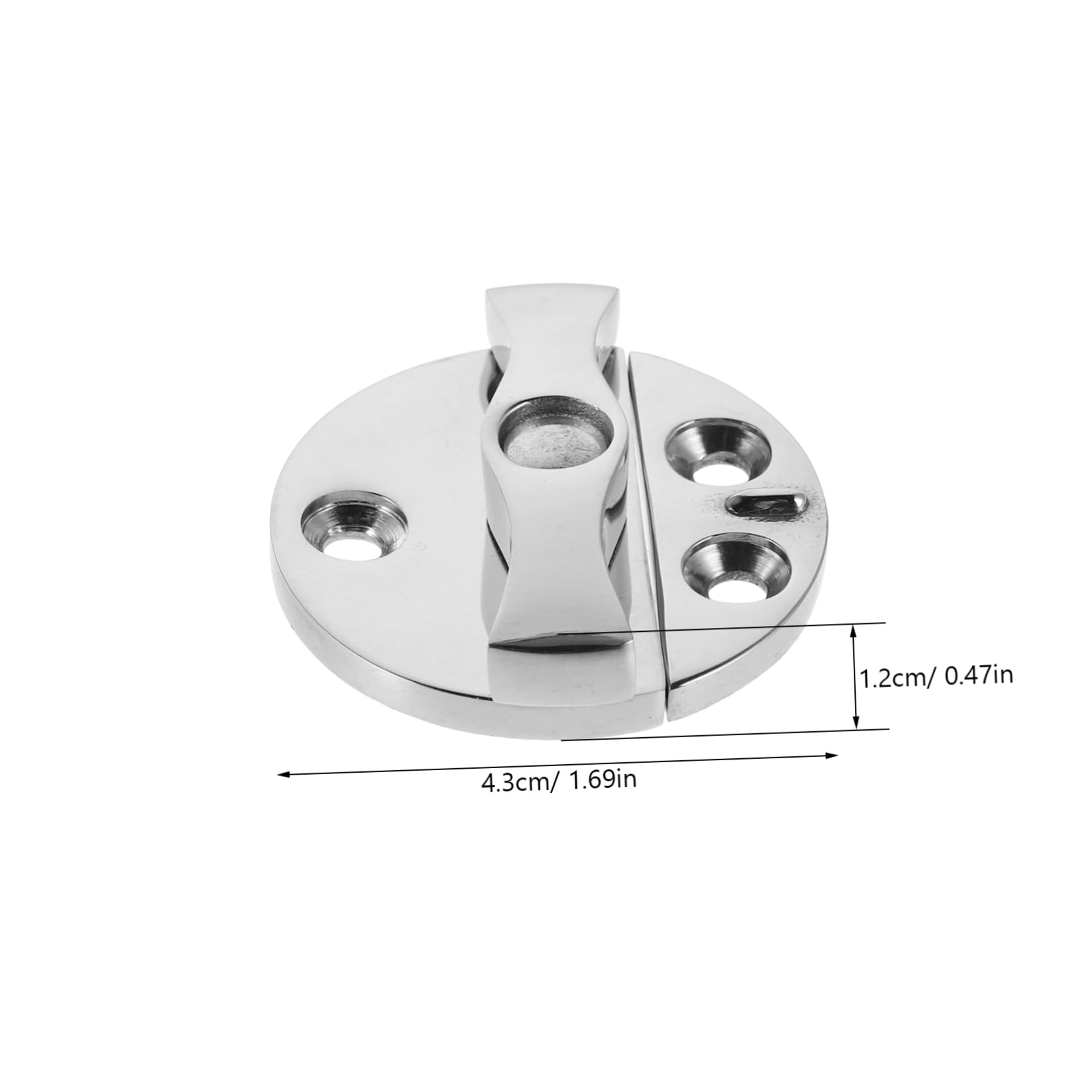 OSOLADY Stainless Steel Heavy Duty Marine Hatch Hinge Flush Mount Door Lock Latch for Rv Yacht Camper Elegant Design Dependable Performance for Ocean Environments