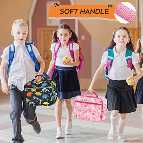 HOMESPON Insulated Kids Lunch Bag Thermal Meal Prep Tote School Lunch Box for Boys Girls (Unicorn)