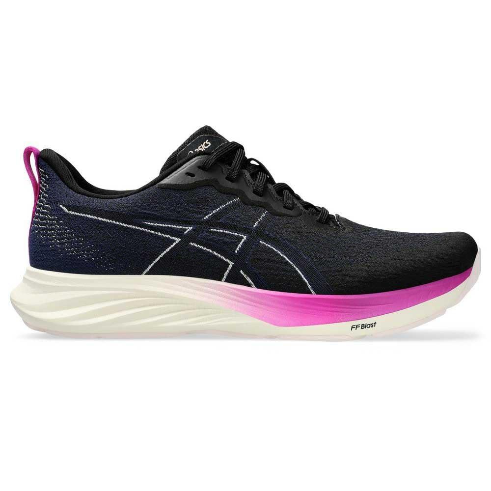 Asics Women's DYNABLAST 4 Sneaker, Black Blue Expanse, 3 UK