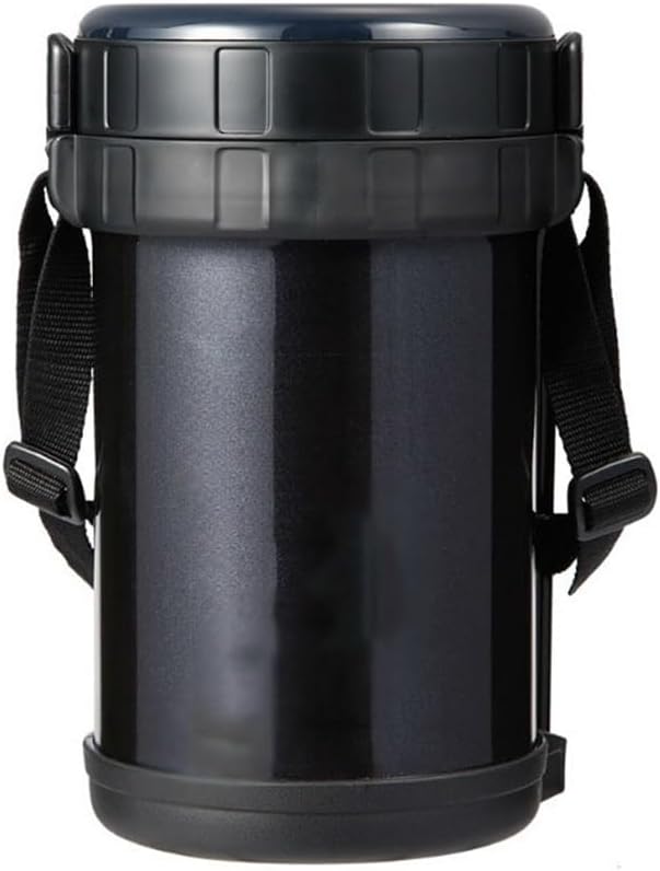 Stainless Steel Bento Box Insulated Lunch Three-layer Portable Strap