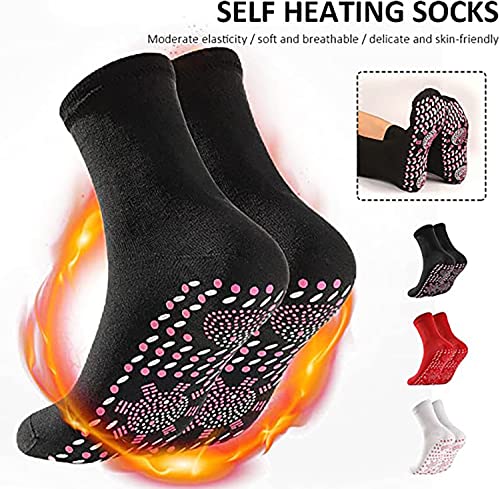 Tourmaline Socks For Varicose Veins,Footfda Tourmaline Socks,Footfda Tourmaline Acupressure Self-Heating Shaping Socks(9Pair)4