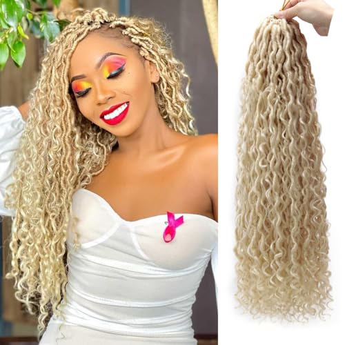 Goddess Locs Crochet Hair 22Inch 6Packs Boho Faux...