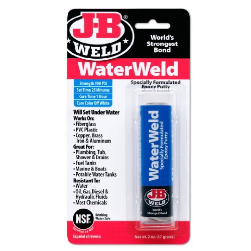Image of J-B Weld 8277 WaterWeld Adhesive Compound Specially Formulated Epoxy Putty (Pack of 6)