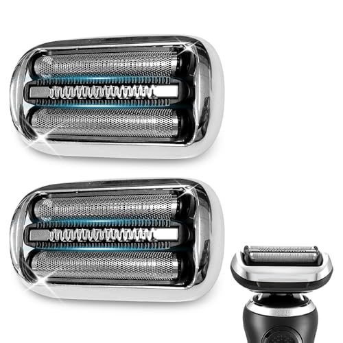 73S Scherkopf Kompatibel mit Braun Series 7 Elektrischer Rasierkopf Kompatibel mit Rasierkopf Braun Series 7 7020s 7025s 7085cc 7027cs 7071cc und 7075cc Silber Packung von 2