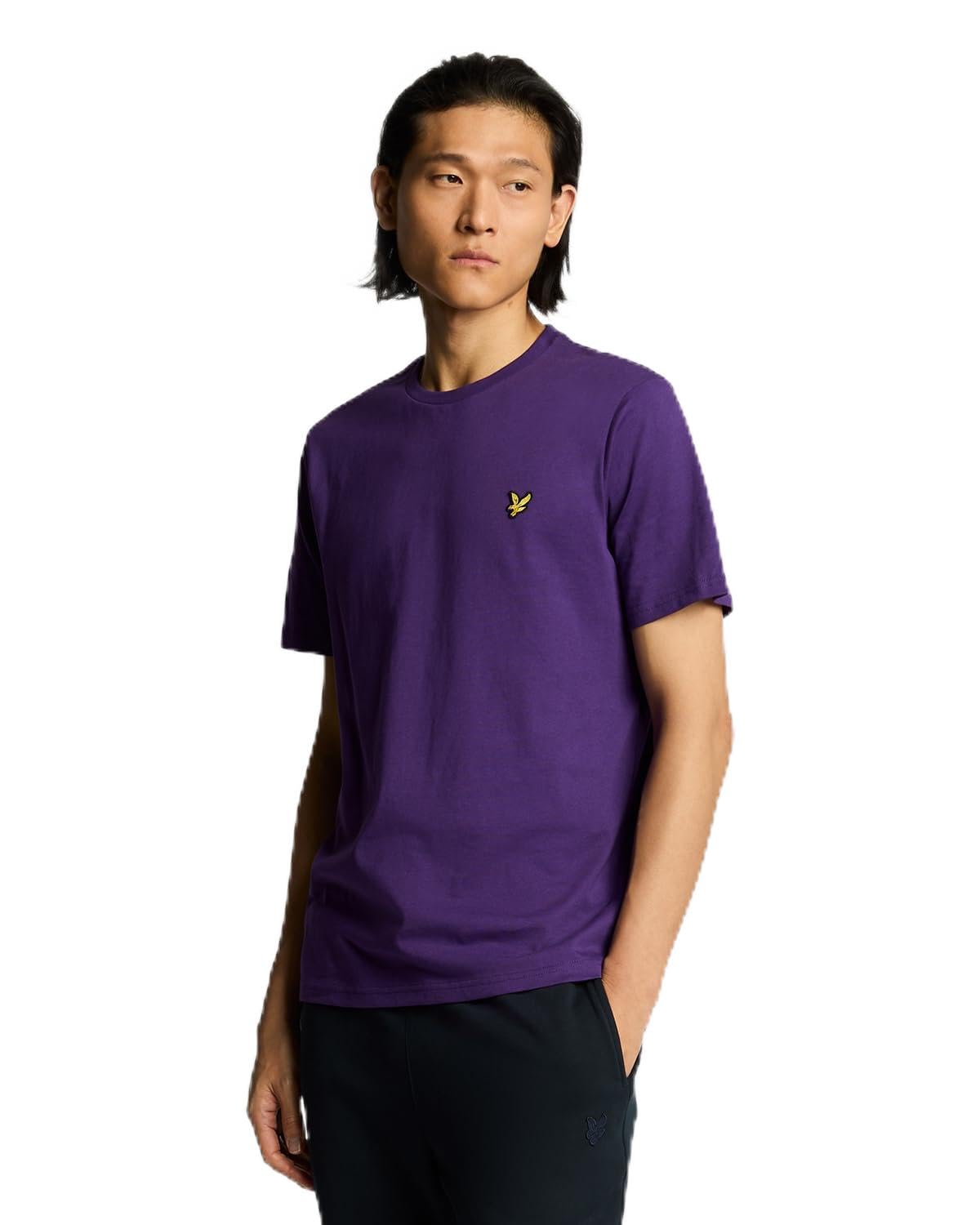 T-SHIRT Uomo Lyle & Scott 1874 TS400VOG Plain X589 Acai-image
