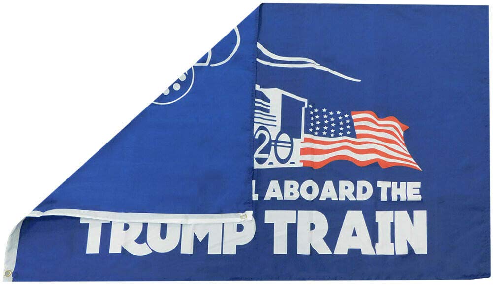 3x5 American Flag Made In USA Donald Trump "Trump Train" Flag - 3x5 Ft, Blue Design, FREE SHIPPING Flags Patriotic - Foto 13