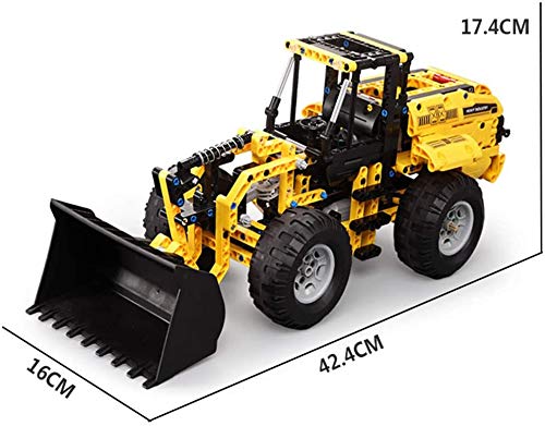 LAKIOMZ Technic Loader Bausteine, 2.4G 4CH Fernbedienung Radlader Truck, Bausätze Kompatibel mit Lego Technic - 491… – Bild 8