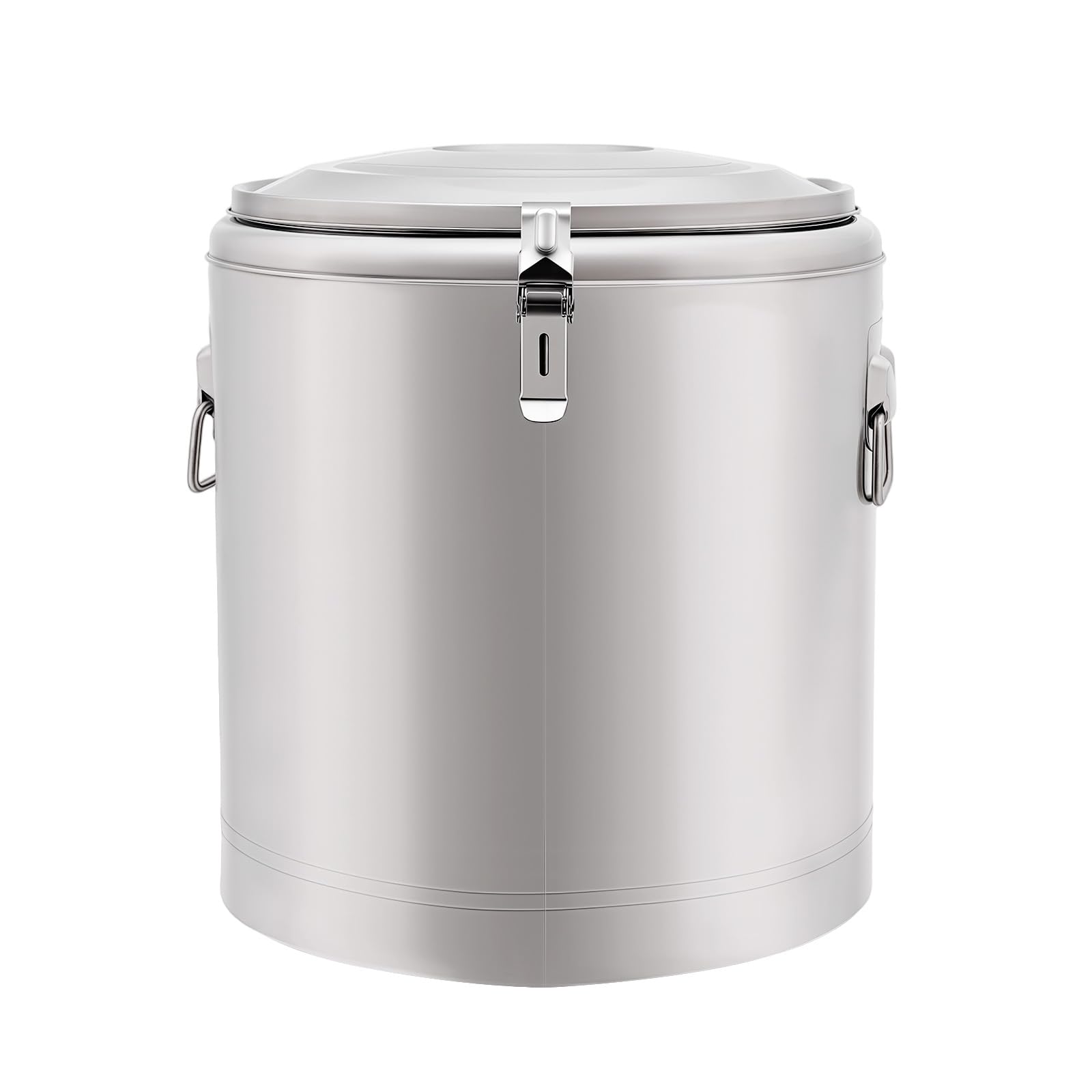 Scaldavivande in acciaio inox da 32 l, secchio isolato per gastronomia, contenitore termico con coperchio a prova di perdite e anelli per il trasporto, isolamento 8 ore, per bevande fredde e