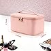 OCHEAL Pink Makeup Bag,Travel Makeup Organizer Bag, Large Capacity Cosmetic Bags For Women Large Travel Toiletry Bag Girls Traveling With Brush Slot And Divider
