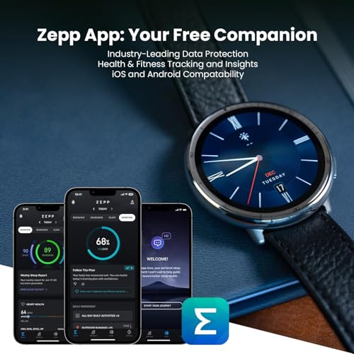Image of Amazfit Renewed Active 2 Premium Smart Watch for Men Women, 10 Day Battery, GPS & Free Maps, AI, Sapphire Glass, 160+ Sports Modes, Water Resistant, Smartwatch for Android & iPhone(Refurbished)