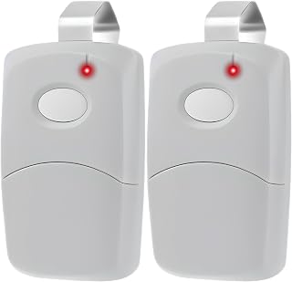 GarageStop 2-Pack Linear Multicode 308911 Remote: 10-DIP Switch 300MHz Garage Door Opener Clicker Replacement