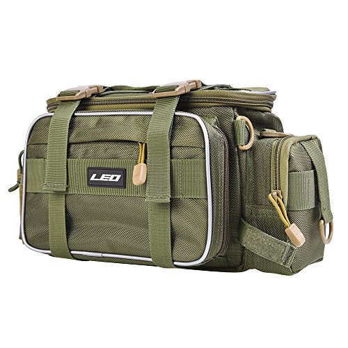 Sac de pêche multifonctionnel LIXADA vert armée pour leurres et accessoires de sport