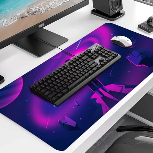 Image of Tukzer Extended Gaming Mouse Pad /Desk Mat for Speed & Precision Operation,Non-Slip Rubber Base,Smooth Cloth Surface for Laser & Optical Mouse,Computer,Laptop,Macbook,Keyboard,Office 580x280mm(GD14-05)