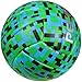 PECOGO Volleyball Size 5 - Soft PU Leather Indoor/Outdoor Ball for Training & Games, Mosaic Green Design, Ideal for Beginners, Teens & Adults