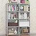 WEWE Librería Almacenaje Estanterías,Pie 4 Estante Estantería para Libros Estantería Almacenamiento Display Estante 8 Cubos Gabinete para El Hogar,Salón