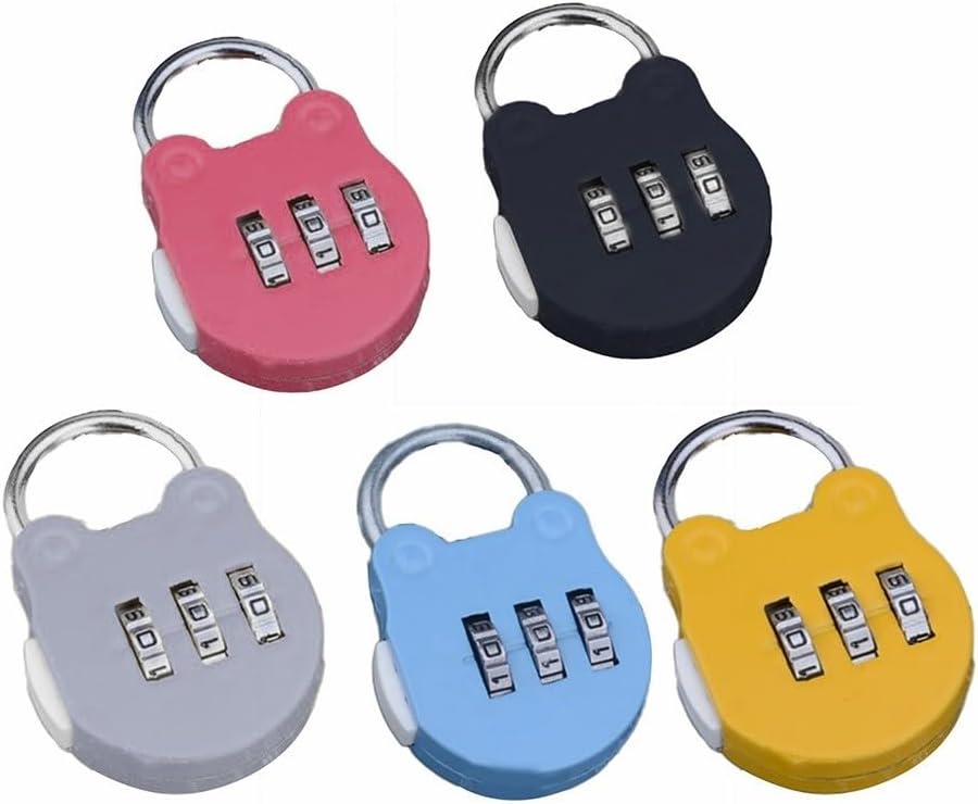 Zinc Alloy Combination Padlock for School, Gym, Home and Outdoor Use Waterproof and Rust Proof Security Lock (Black)