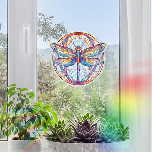 Vinilo decorativo de vinilo holográfico de libélula iridiscente miniatura 5