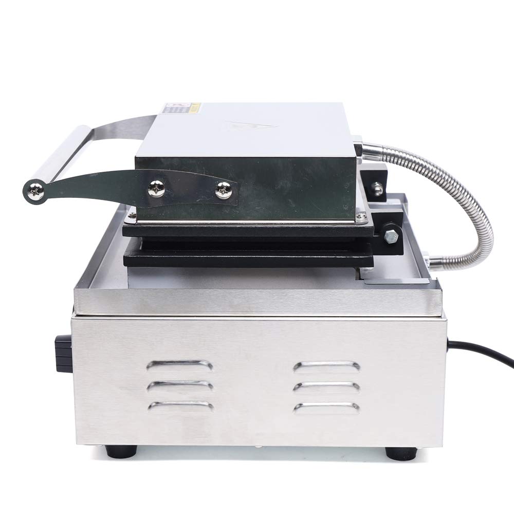 Wafelijzermaker wafelijzer roestvrij staal hartvorm wafelbakmachine 1750W, 0~5 minuten, voor bijzonder luchtige wafels